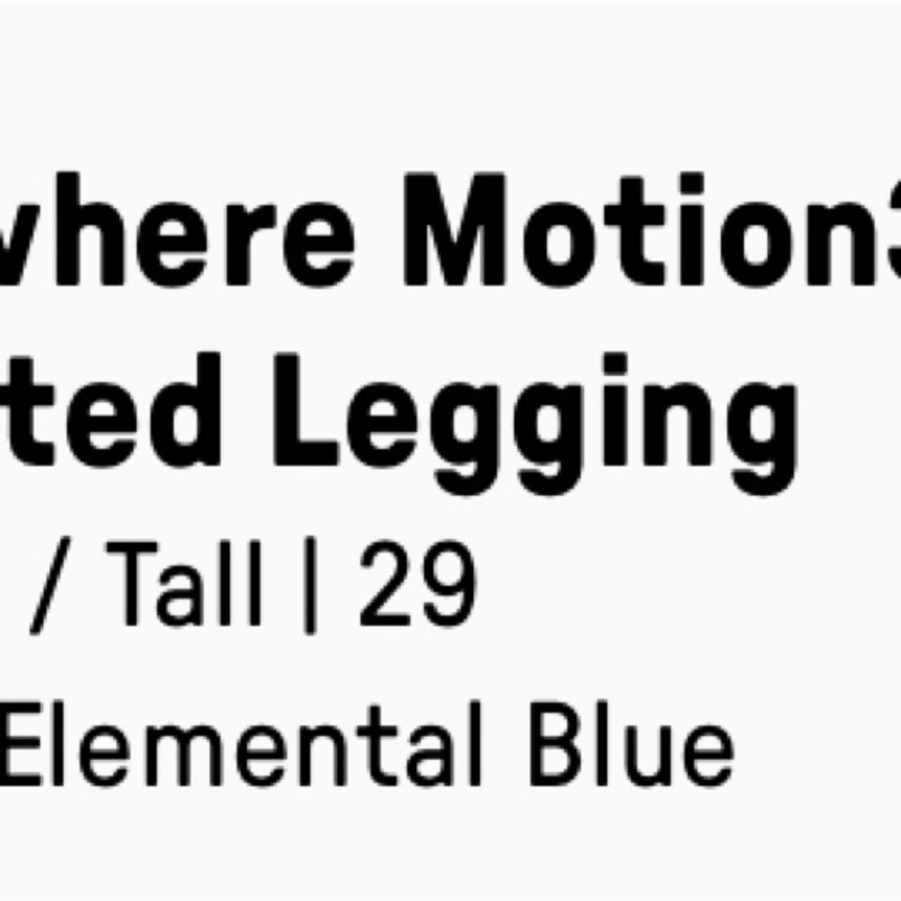 Women's Fabletics Blue High-Waisted Motion365+ Leggings - Picture 2 of 5
